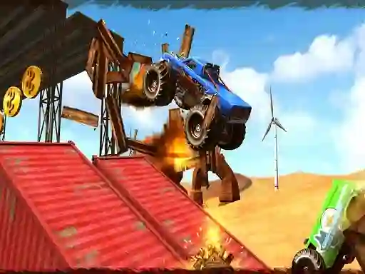 Žaidimas Monster Truck Impossible Track Plane Simulator internete