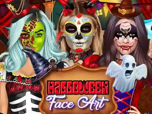 Žaidimas Kylie Jenner Halloween Face Art internete