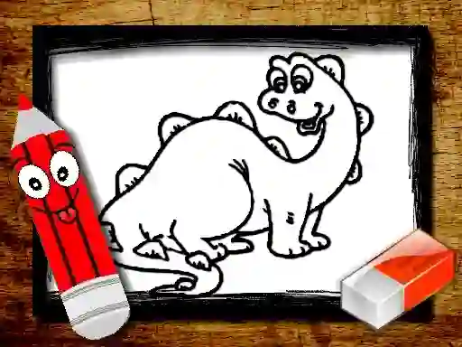 Žaidimas Back To School: Dinosaur Coloring Book internete