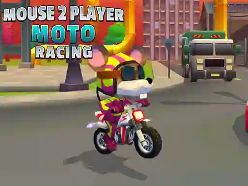 Žaidimas Mouse 2 Player Moto Racing internete