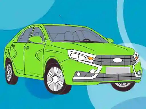 Žaidimas Russian Cars Coloring Book internete