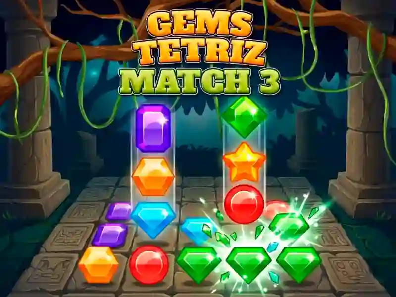 Žaidimas Gems Tetriz Match 3 internete