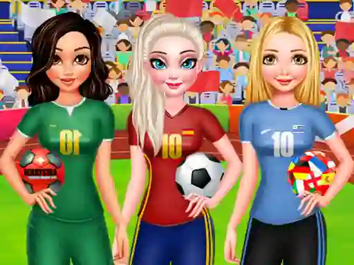 Žaidimas BFF Princess Vote For Football 2018 internete