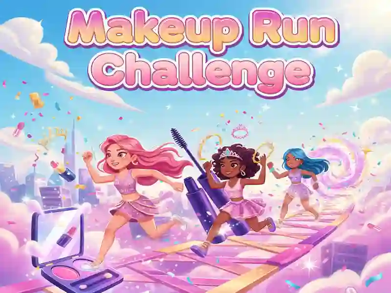 Žaidimas Makeup Run Challenge internete