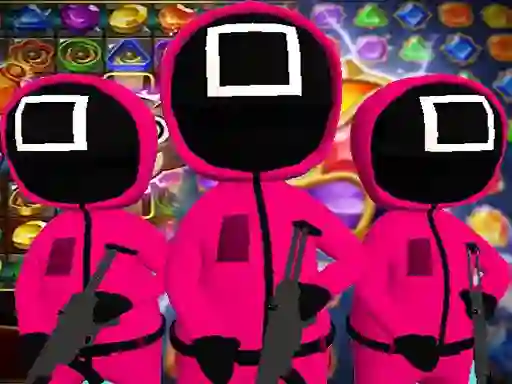 Žaidimas Squid Game Gold match-3 internete