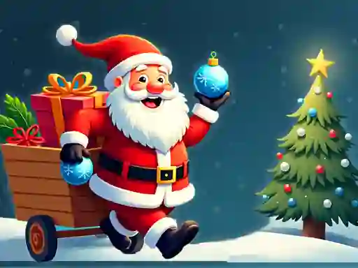 Žaidimas Santa: The Magic of Tree Decorating internete
