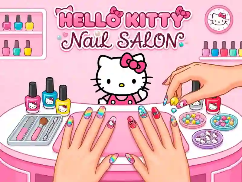 Žaidimas Hello Kitty Nail Salon internete