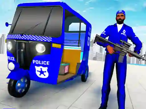 Žaidimas Police Auto Rickshaw Taxi internete