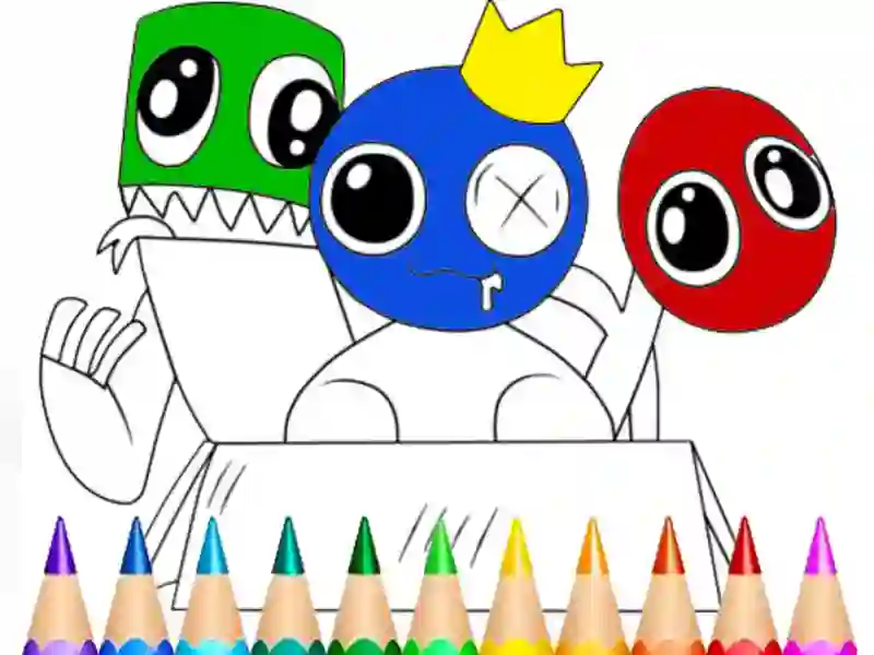 Žaidimas Rainbow Friends Coloring Book internete