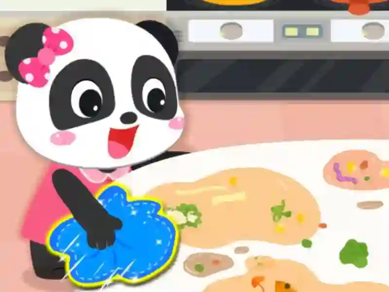 Žaidimas Baby Panda Cleanup internete