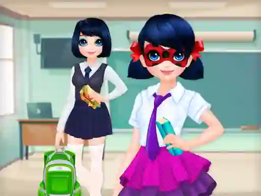 Žaidimas Dotted Girl Back to School internete