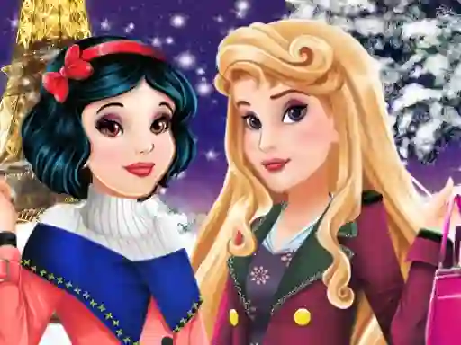Žaidimas Aurora and Snow White Winter Fashion internete