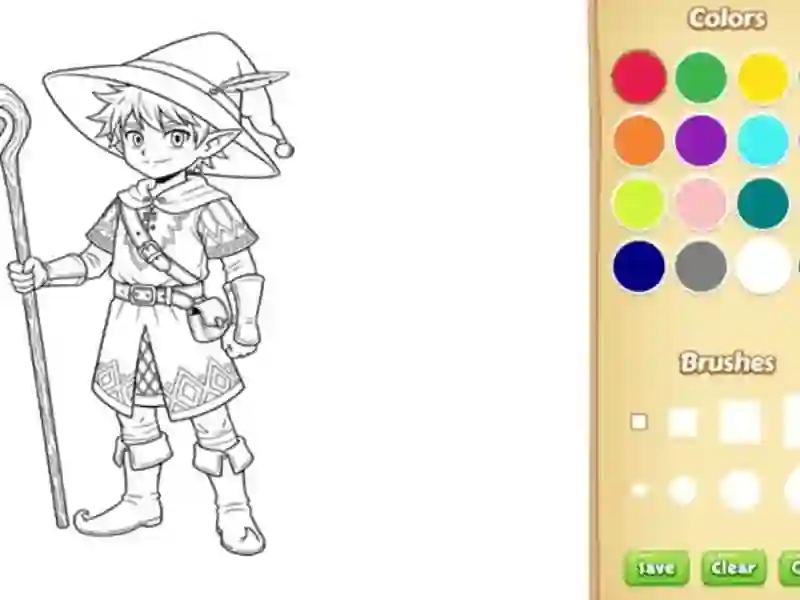 Žaidimas Elf Coloring Book internete