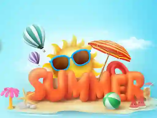 Žaidimas Happy summer jigsaw puzzle internete