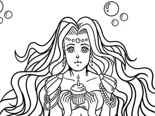 Žaidimas Kawaii Mermaids Coloring Book internete
