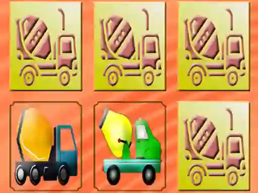 Žaidimas Mixer Trucks Memory internete
