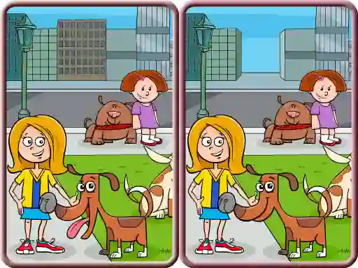 Žaidimas Spot The Differences City internete