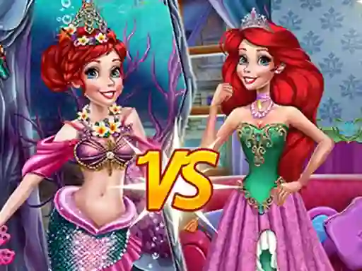 Žaidimas Mermaid vs Princess internete
