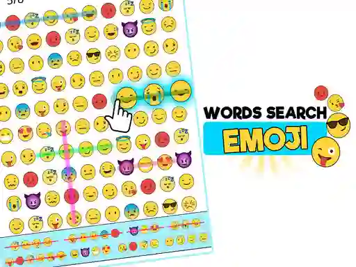 Žaidimas Word Search Emoji Edition internete
