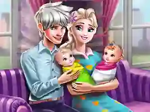 Žaidimas Ice Queen Twins Family Day internete