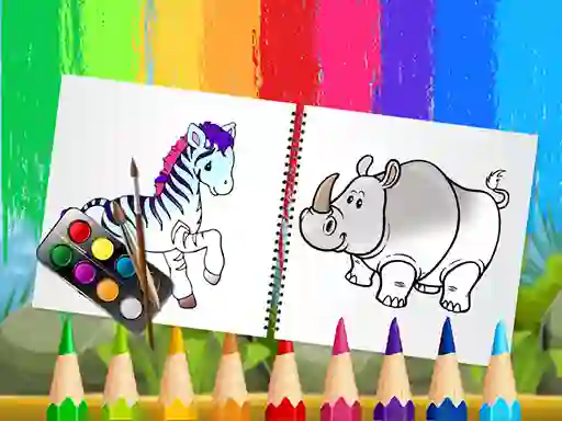 Žaidimas Funny Animals Coloring Book internete