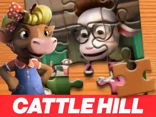 Žaidimas Christmas at Cattle Hill Jigsaw Puzzle internete