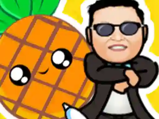 Žaidimas Pineapple and pen vs gangnam style internete