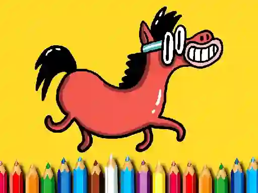 Žaidimas Back To School: Pony Coloring Book internete