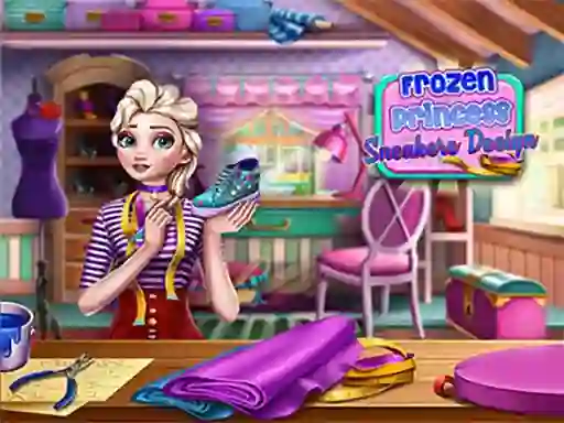 Žaidimas Frozen Princess Sneakers Design internete