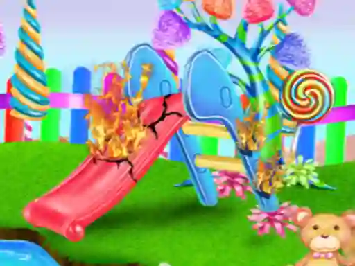Žaidimas Candy Garden Cleaning internete