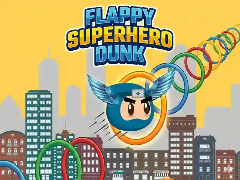 Žaidimas Flappy Superhero Dunk internete