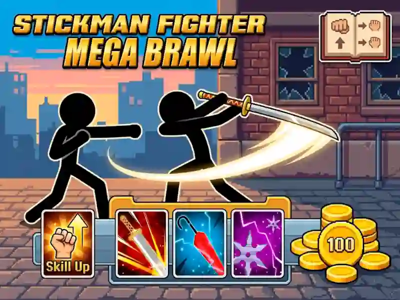 Žaidimas Stickman Fighter Mega Brawl internete
