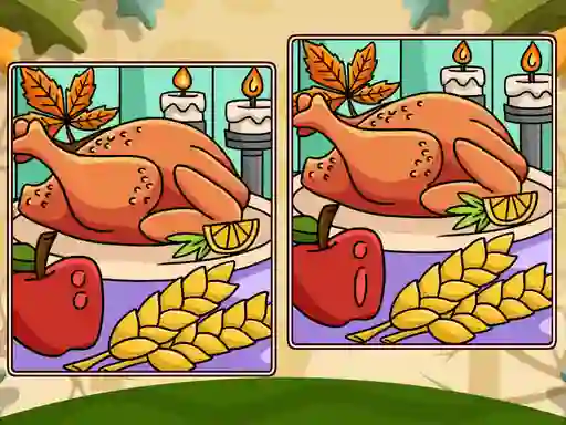 Žaidimas Thanksgiving Spot The Differences internete