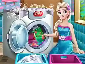 Žaidimas Ice Queen Laundry Day internete