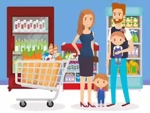 Žaidimas Happy Shopping Jigsaw internete