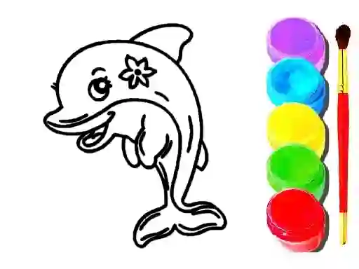 Žaidimas Dolphin Coloring Book internete