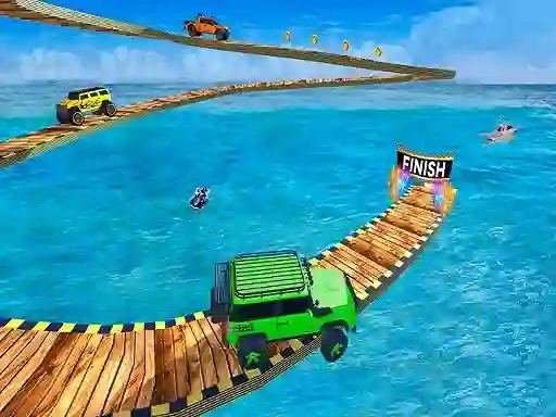 Žaidimas Impossible Tracks Jeep Stunts Driving internete