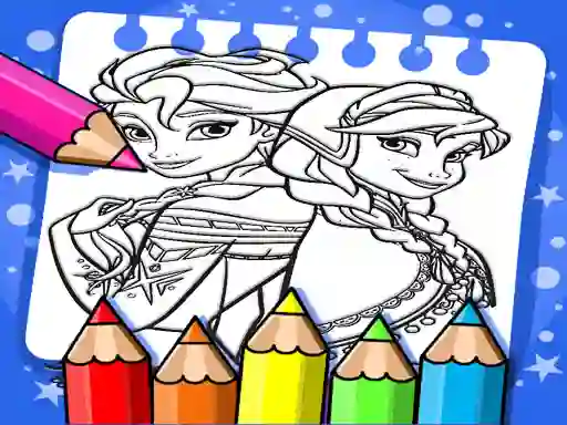 Žaidimas Frozen Coloring Book internete