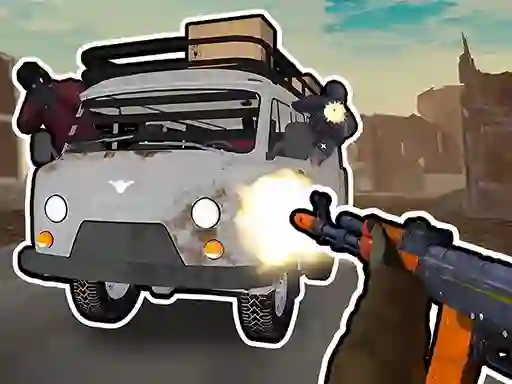 Žaidimas Road Chase. Shooter Realistic Guns internete