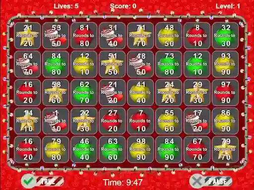 Žaidimas Christmas Number Crunch Rounding internete