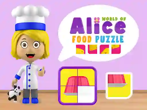 Žaidimas World of Alice Food Puzzle internete