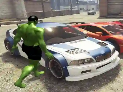 Žaidimas Chained Car vs Hulk internete
