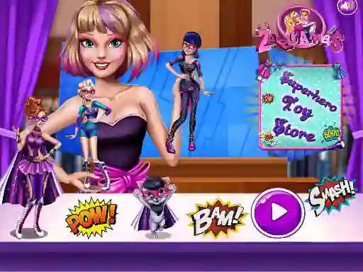Žaidimas Superhero Toy Shop internete