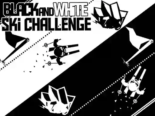 Žaidimas Black and White Ski Challenge internete