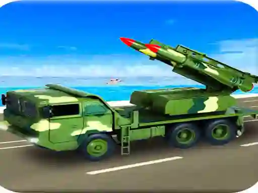 Žaidimas Us Army Missile Attack Army Truck Driving Games internete