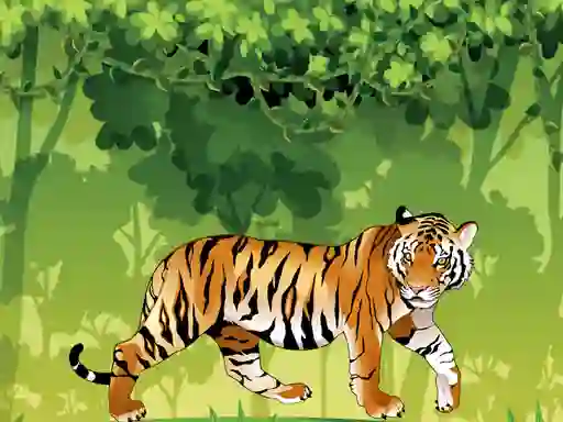Žaidimas Angry Tiger Coloring internete