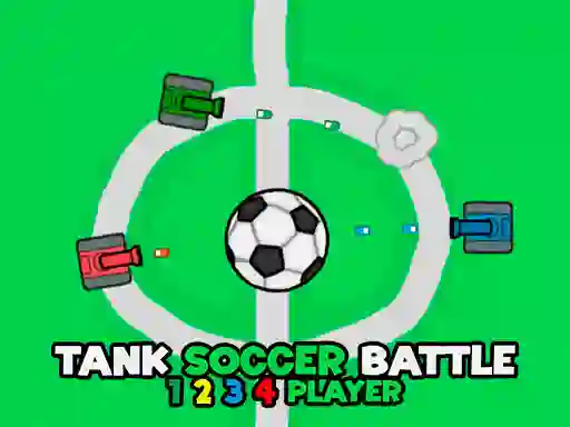 Žaidimas Tank Soccer Battle 1 2 3 4 Player internete