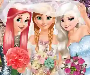 Žaidimas Bride and Bridesmaides Dress up internete