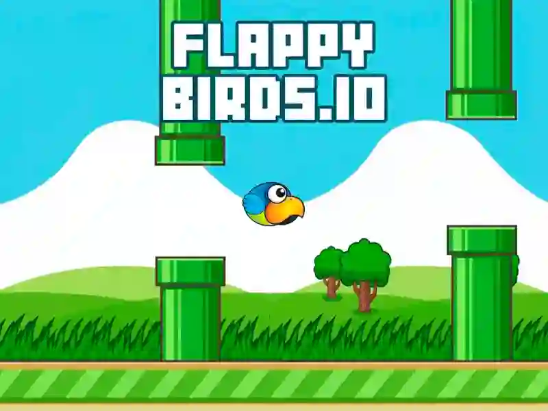 Žaidimas FLAPPY BIRDS.io internete