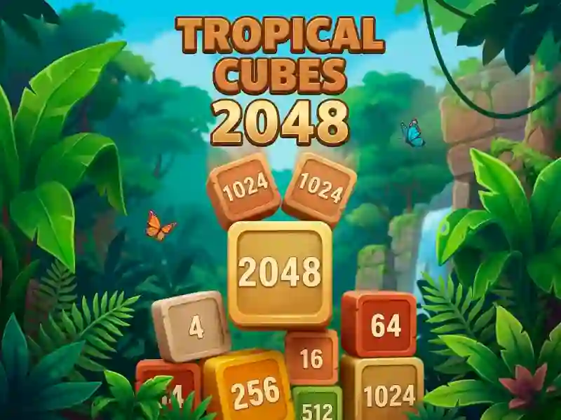 Žaidimas Tropical Cubes 2048 internete